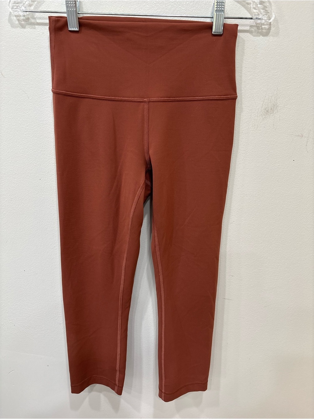 Lululemon Wunder Train 21” High Rise Cropped Pocket Terracota Size 6